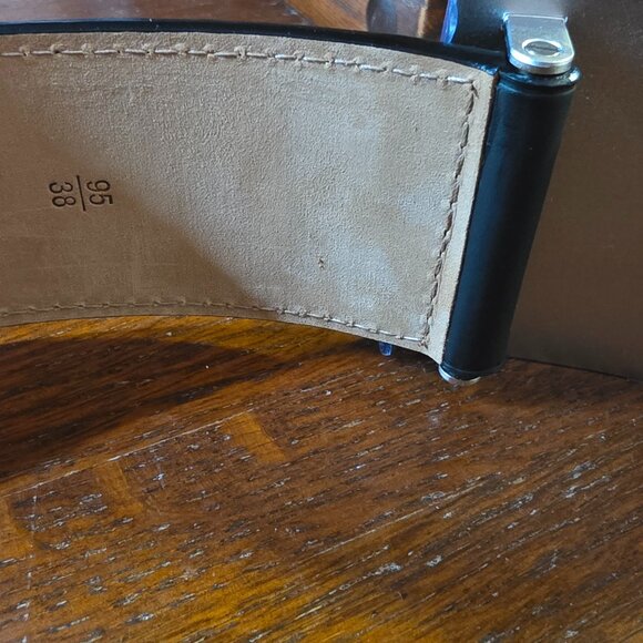 Louis Vuitton San Tulle Leather Belt 95/38 Black M6812 - Picture 4 of 12